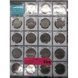 19 Canadian $1 Coins