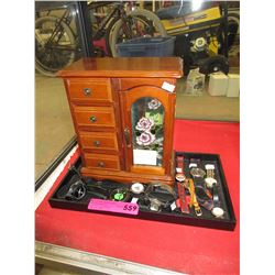 Jewelry box & watches - used