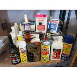 Large lot of automotive lubricants & oils