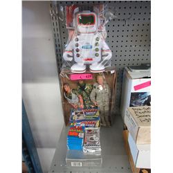 GI Joe dolls, Robot toy & hockey trading cards
