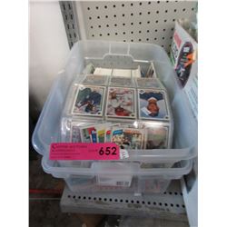2 Containers of sports trading cards