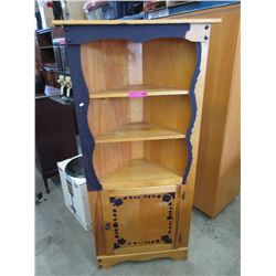 Pine corner cabinet - used