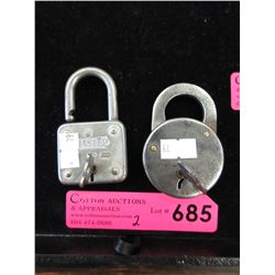 2 "Master" locks with keys