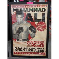 Autographed Muhammed Ali poster