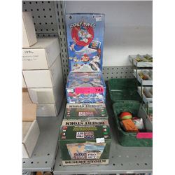 7 Sealed boxes of assorted trading cards