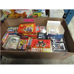 Box lot of hockey trading cards