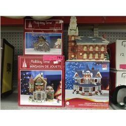4 Illuminated Christmas figurines
