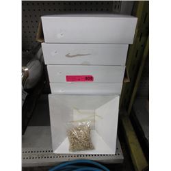 8 New wood trays with decorative sand
