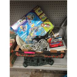 Box of household goods & toys