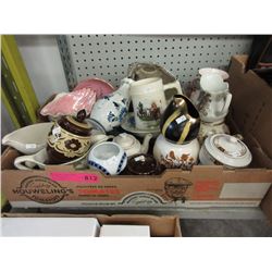 Box lot of china & pottery