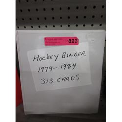 Binder of older hockey cards