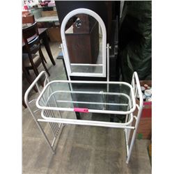 Mirrored vanity stand