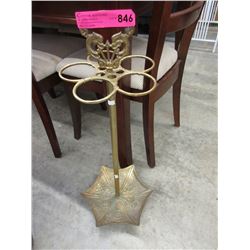 Vintage brass umbrella stand
