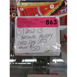 5 x 2012-2013 National Hockey card day sets