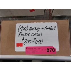 400 Hockey & football rookie cards