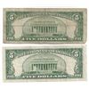 Image 2 : 1953 $5 Silver Certificate Currency Lot of 2