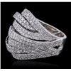 Image 2 : 14KT White Gold 1.58ctw Diamond Ring
