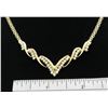 Image 5 : 0.90ctw Diamond Necklace - 14KT Yellow Gold