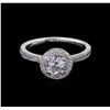 Image 2 : 0.67ctw Diamond Ring - 14KT White Gold