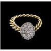 Image 2 : 0.40ctw Diamond Ring - 14KT Two-Tone Gold