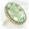 Image 6 : Le Vian 10.00ct Green Amethyst and Diamond Ring - 14KT Yellow Gold