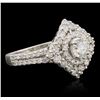 Image 1 : 14KT White Gold 1.31ctw Diamond Ring