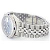 Image 3 : Rolex Stainless Steel Diamond and Sapphire DateJust Men's Watch