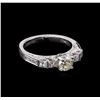 Image 1 : 1.56ctw Diamond Ring - 18KT White Gold