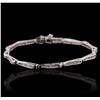 Image 1 : 14KT White Gold 0.50ctw Diamond Bracelet