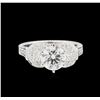 Image 2 : EGL USA Cert 2.49ctw Diamond Ring - 18KT White Gold