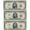 Image 1 : 1963 $5 Red Seal Bill Lot of 2