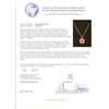 Image 3 : 14KT Yellow Gold 19.87ctw Red Coral & Diamond Pendant with Chain