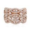 Image 2 : 14KT Rose Gold 1.22ctw Diamond Ring