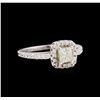 Image 1 : 1.12ctw Diamond Ring - 14KT White Gold