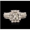 Image 2 : 14KT White Gold EGL USA Certified 2.29ctw Diamond Ring