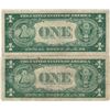 Image 2 : 1935 $1 Star Note Silver Certificate Currency Lot of 2