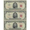 Image 1 : 1963 $5 Red Seal Bill Lot of 3