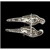 Image 2 : 1.90ctw Diamond Parrot Pin - 18KT White Gold