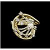 Image 2 : 0.22ctw Diamond Ring - 14KT Yellow and White Gold
