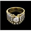 Image 2 : 2.40ctw Diamond Wedding Ring Set - 14KT Yellow Gold