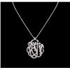 Image 2 : 5.25ctw Diamond Pendant With Chain - 14KT White Gold