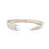 Image 3 : 14KT Three-Tone Gold 2.64ctw Diamond Bangle Bracelets