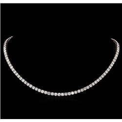 18KT White Gold 21.08ctw Diamond Necklace