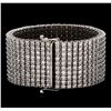Image 2 : 14KT White Gold 47.05ctw Diamond Bracelet