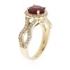 Image 3 : 14KT Yellow Gold 1.94ct Ruby and Diamond Ring