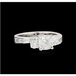 EGL USA Cert 1.74ctw Diamond Ring - 18KT White Gold