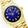 Image 1 : Rolex 18KT Gold President 1.00ctw Diamond Men's Watch