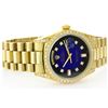 Image 2 : Rolex 18KT Gold President 1.00ctw Diamond Men's Watch