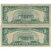 Image 2 : 1963 $5 Red Seal Bill Lot of 2