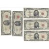 Image 1 : 1963 $5 Red Seal Bill Lot of 5